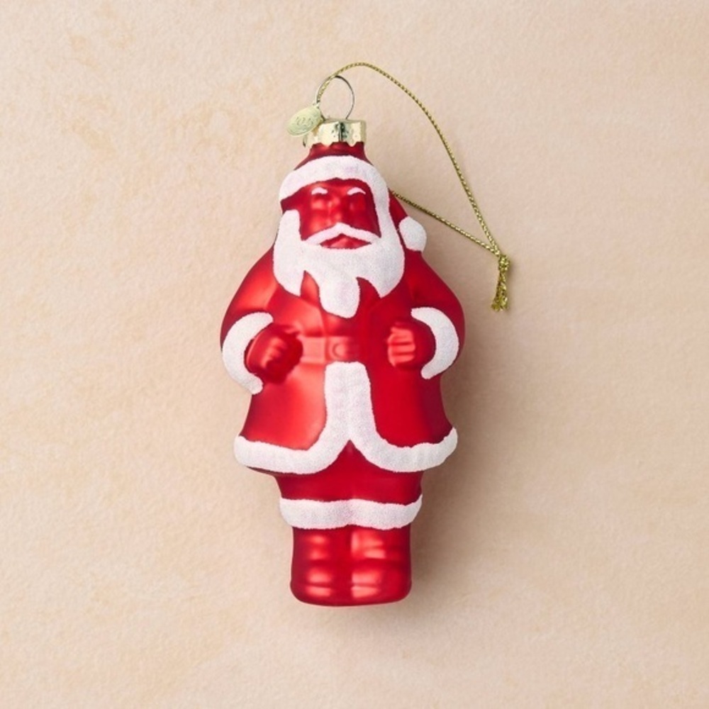 NIB. JOHN DERIAN Santa Holiday Ornament